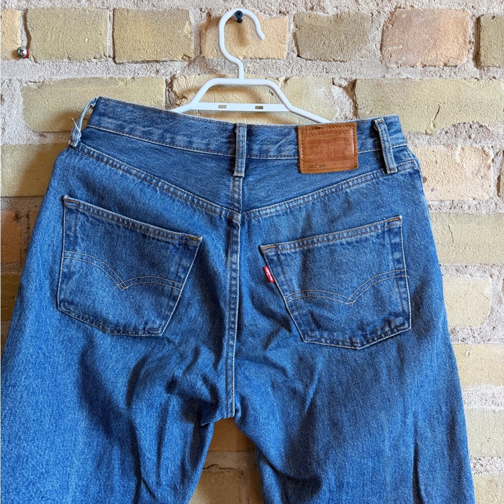 Signature by Levi Strauss Dark Blue Straight Leg Jeans